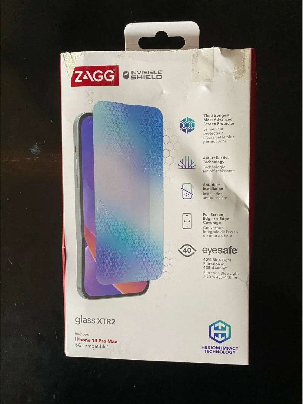 Zagg Invisible Shield Glass Screen Protector for iPhone 14 Pro Max